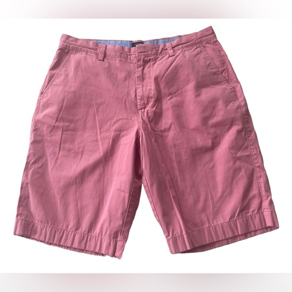 J. Crew Rivington Flat Front Shorts Salmon Pink Size 34 Summer Preppy Boating - Picture 1 of 8